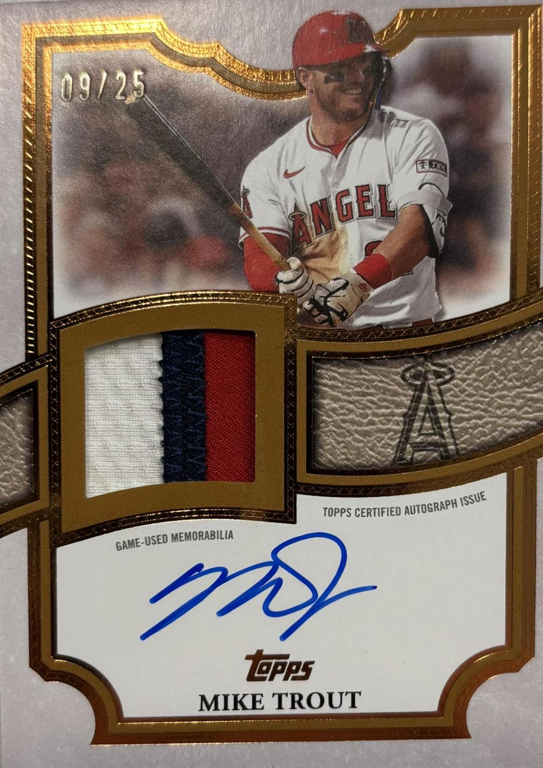 Mike Trout #TFAP2-MT 2026 Topps Update Flagship Autograph Patch Baseball