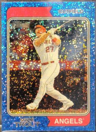 Mike Trout [Chrome Blue Sparkle] #5