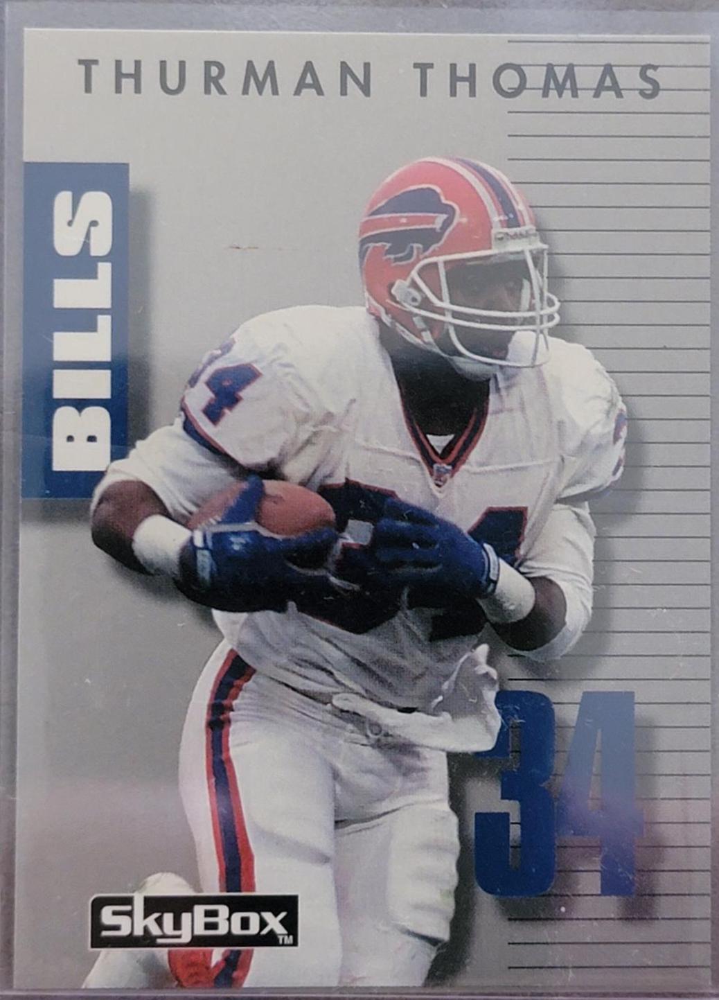 Thurman Thomas #34 Football Cards 1992 Skybox Primetime