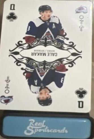 Cale Makar #Q-CLUBS 2023 O Pee Chee Playing Cards Hockey