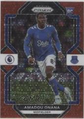 Amadou Onana [Breakaway Red] #240 Soccer Cards 2022 Panini Prizm Premier League Prices