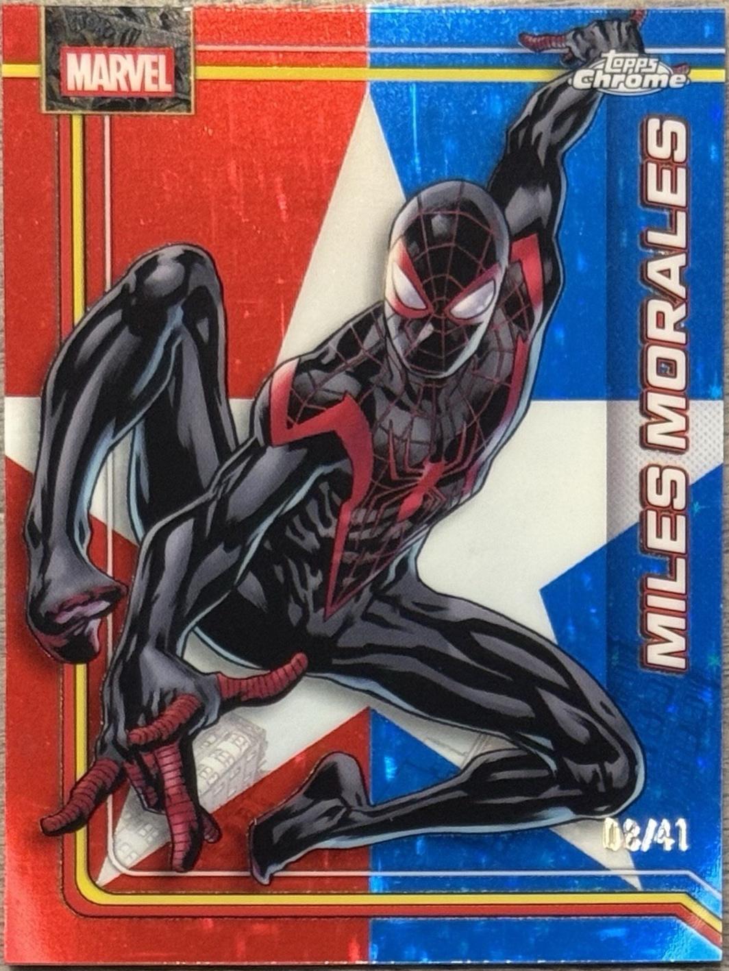Miles Morales Captain America's Star Refractor