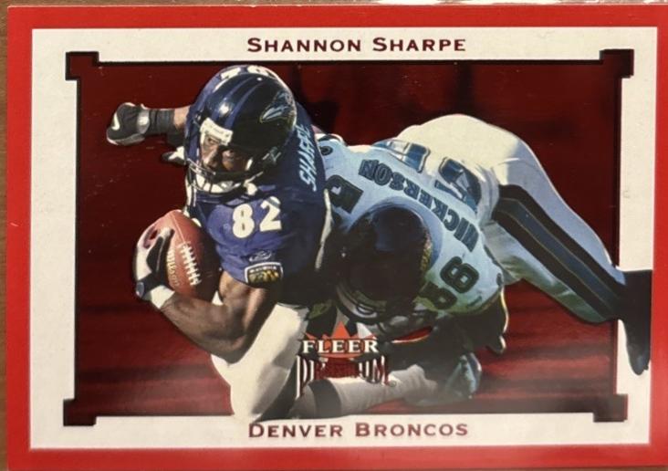Shannon Sharpe #SR47 2002 Fleer Premium Football