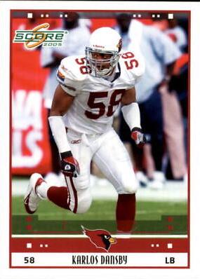 Karlos Dansby #7 Football Cards 2005 Panini Score