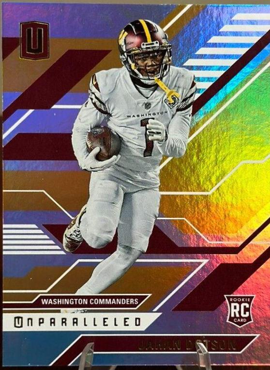 Jahan Dotson #UNP-15 Football Cards 2022 Panini Chronicles Unparalleled