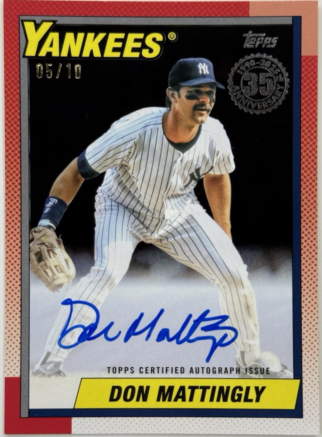 Don Mattingly [Black] #90AU-DM