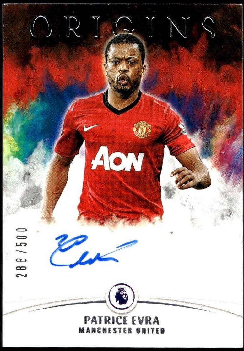 Patrice Evra #O-PEV Soccer Cards 2021 Panini Chronicles Origins Autographs Premier League