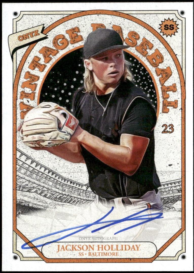 Jackson Holliday #VAJH 2023 Onyx Vintage Autograph Baseball