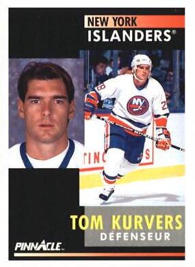 Tom Kurvers French #7 Hockey Cards 1991 Pinnacle