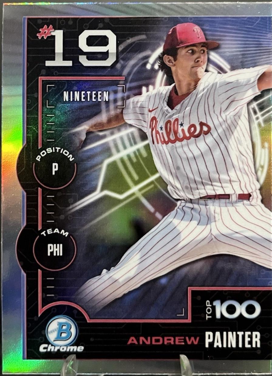 Andrew Painter #BTP-19 Baseball Cards 2025 Bowman Scouts Top 100