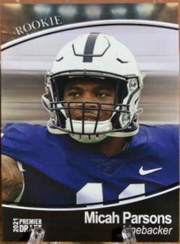 Micah Parsons #10 2021 Sage Premier Draft Football