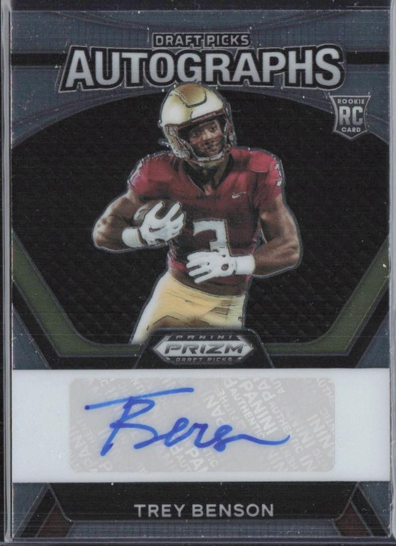 Trey Benson #DPA-TBN 2024 Panini Prizm Draft Picks Autographs Football