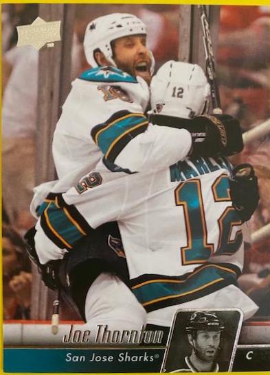 Joe Thornton #34 Hockey Cards 2010 Upper Deck
