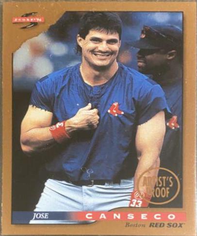 Jose Canseco #28 1996 Score Dugout Collection Baseball