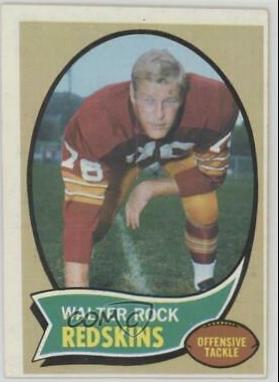 Walter Rock #218 Football Cards 1970 Topps