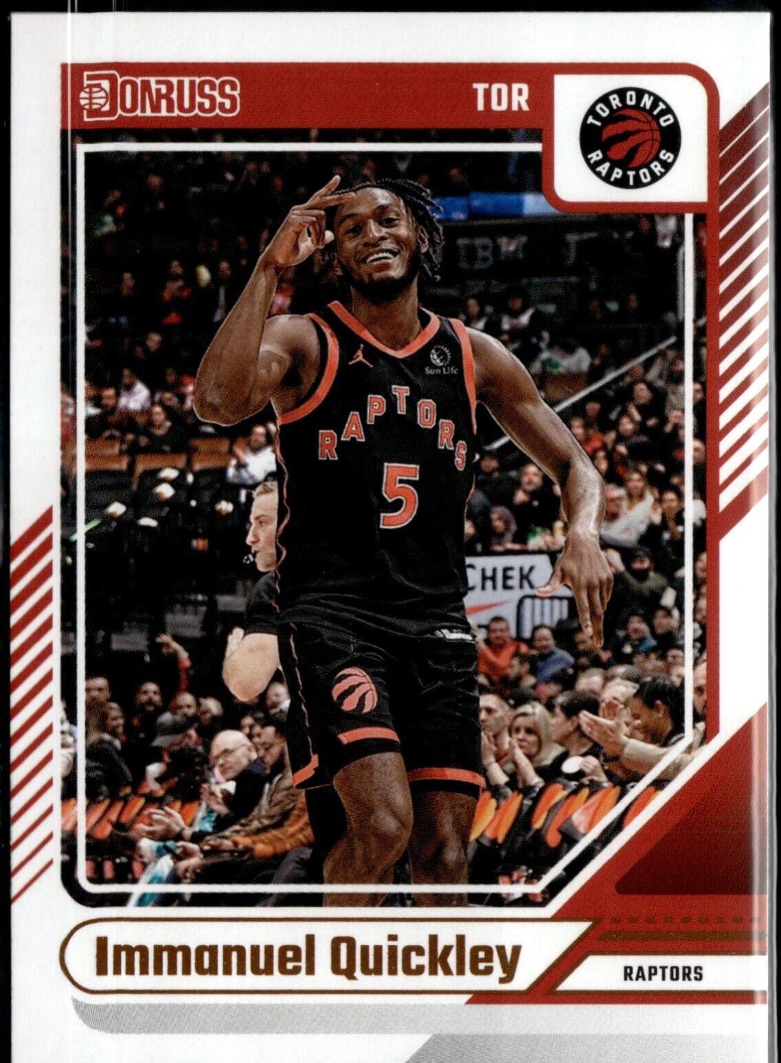 Immanuel Quickley #68 Basketball Cards 2024 Panini Donruss
