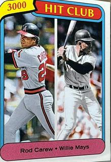 Rod Carew, Willie Mays