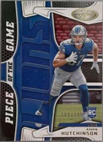 Aidan Hutchinson #PG-AH Football Cards 2022 Panini Certified Piece of the Game