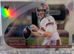 Tom Brady #BTN-TBR Football Cards 2021 Panini Playoff Behind the Numbers