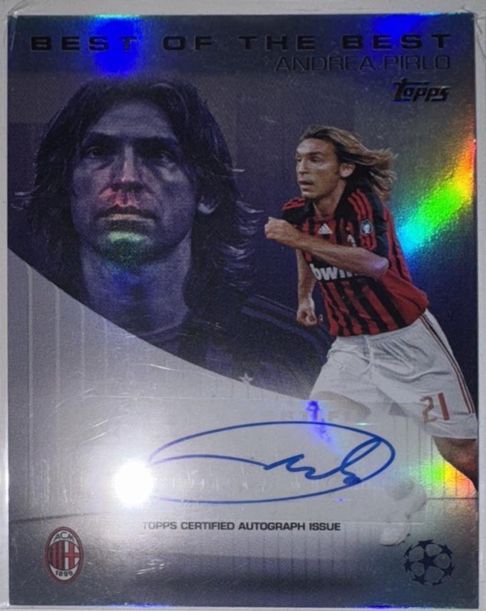 Andrea Pirlo #BBA-AP Soccer Cards 2024 Topps UEFA Best of the Best UCL Legends Autograph