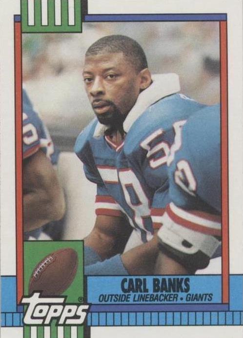 Carl Banks #53 Football Cards 1990 Topps