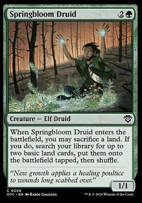 Springbloom Druid (Magic Outlaws of Thunder Junction Commander)