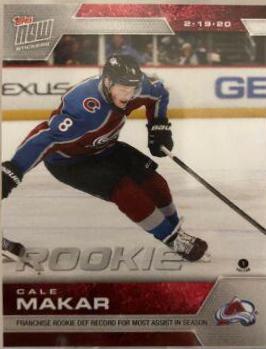 Cale Makar #182 Hockey Cards 2019 Topps Now NHL Stickers