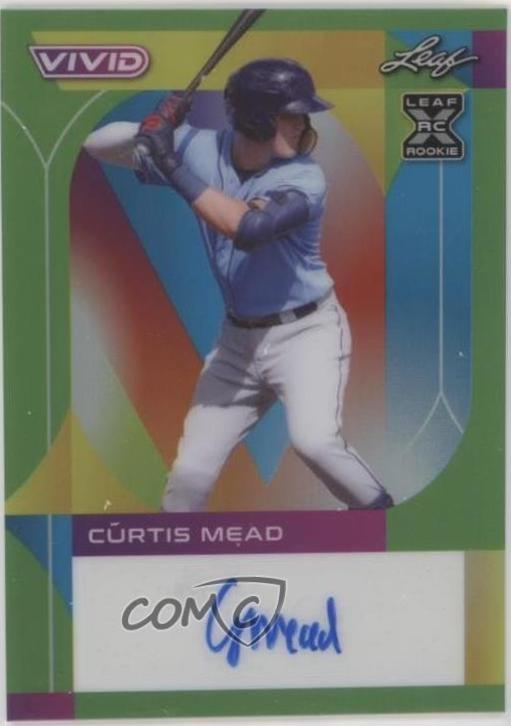 Curtis Mead #BA-CM1 2022 Leaf Vivid Autograph Baseball