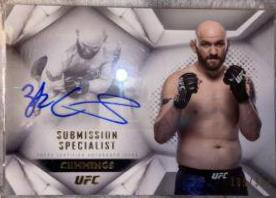 Zak Cummings #SUS-ZC Ufc Cards 2020 Topps UFC Striking Signatures Submission Specialist