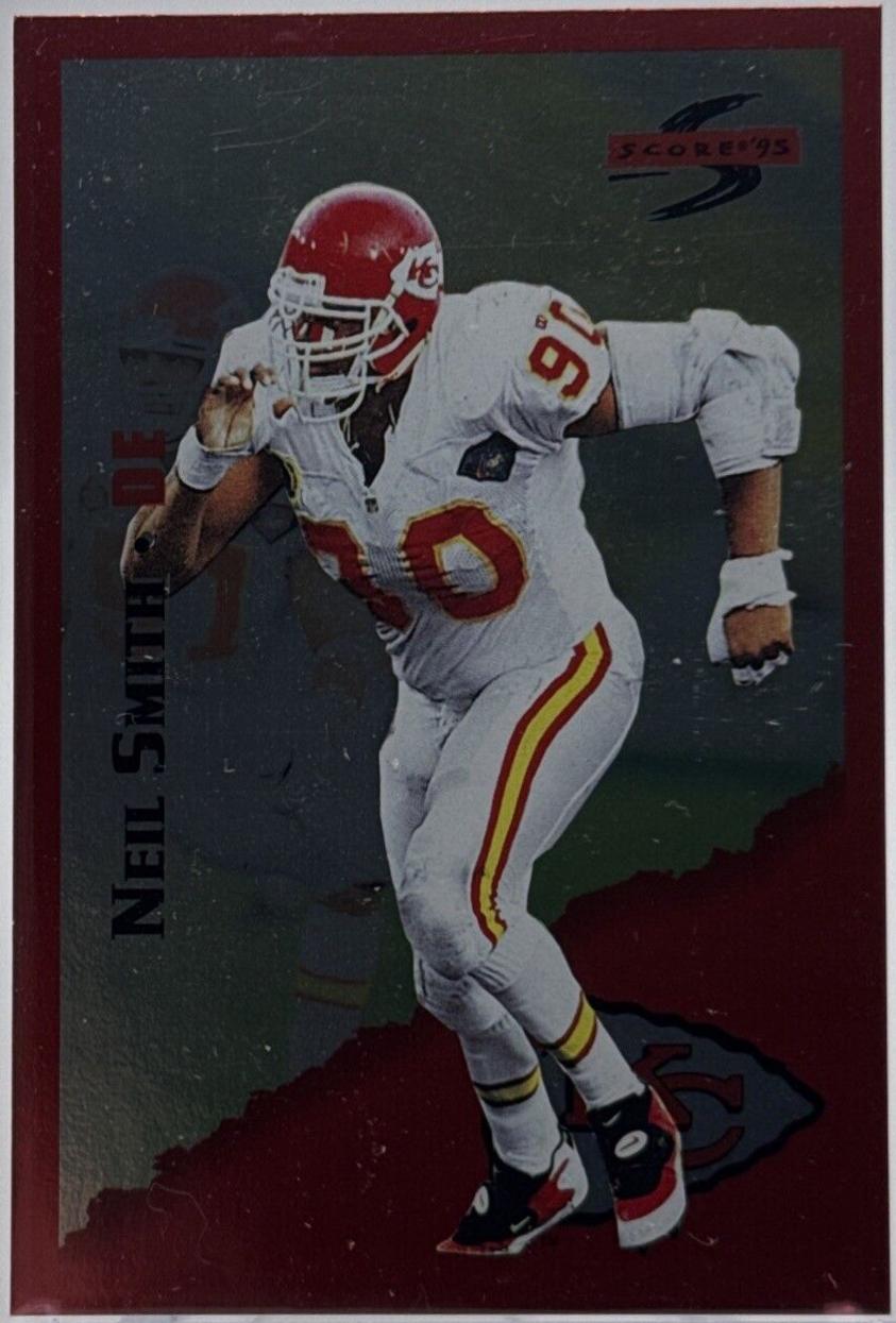 Neil Smith [Red Siege] #119 Prices | 1995 Panini Score | Football Cards