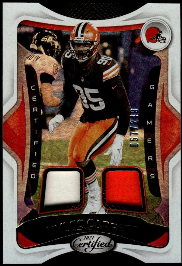 Myles Garrett #5 Football Cards 2021 Panini Certified Gamers Mirror