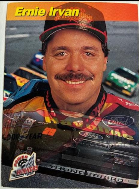 Ernie Irvan #PW18 Racing Cards 1994 Power Racing Pro Set NASCAR