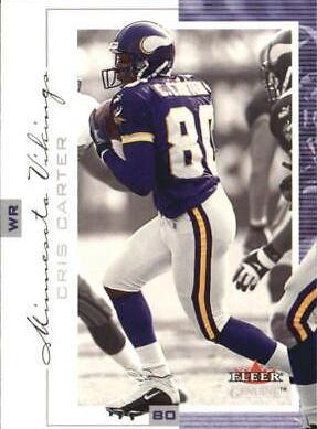 Cris Carter #8 Football Cards 2001 Fleer Genuine
