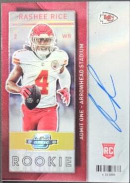 Rashee Rice #10 Football Cards 2023 Panini Contenders Optic 2013 Throwback Rookie Autograph