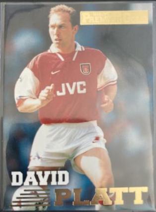 David Platt #4 Soccer Cards 1996 Merlin's Premier Gold