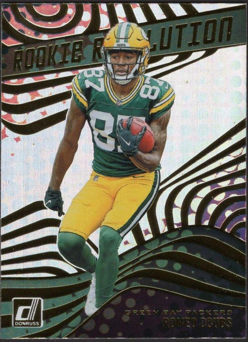 Romeo Doubs #REV-34 Football Cards 2022 Panini Donruss Rookie Revolution
