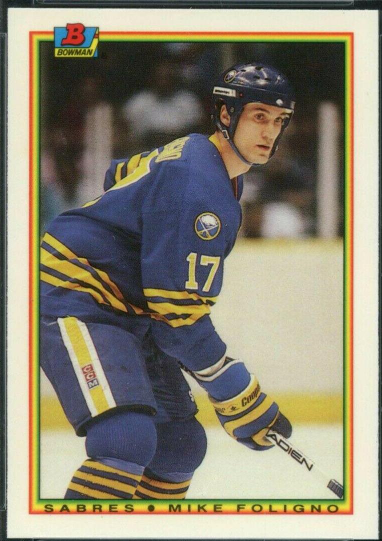 Mike Foligno #247 1990 Bowman Tiffany Hockey