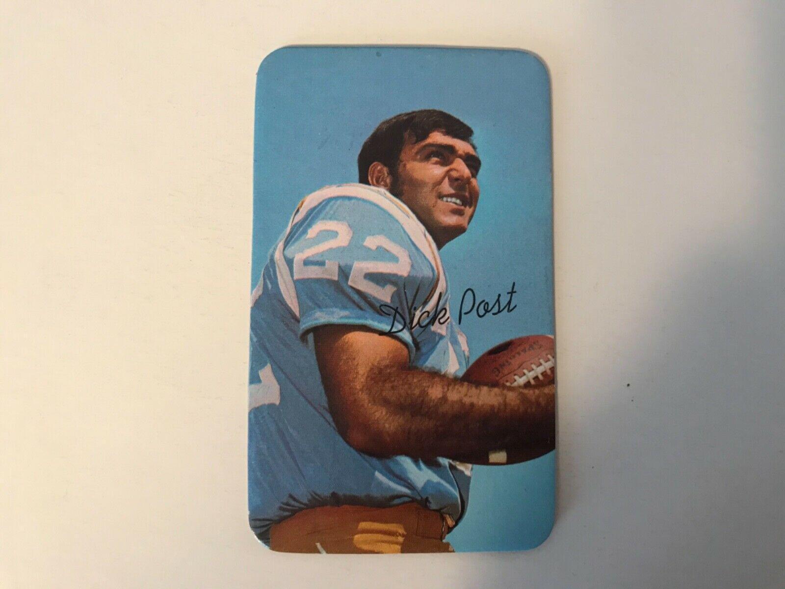 Dick Post #5 Football Cards 1970 Topps Super