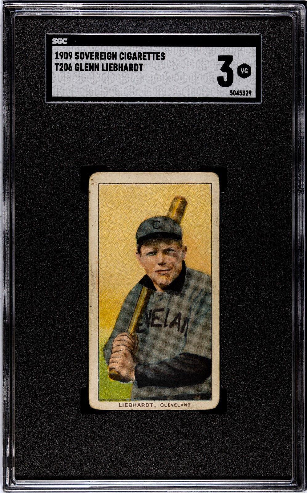 Glenn Liebhardt #NNO Baseball Cards 1909 T206 Sovereign 150