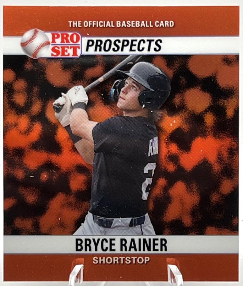 Bryce Rainer #90M-32 2026 Pro Set Metal 1990 Mini Baseball