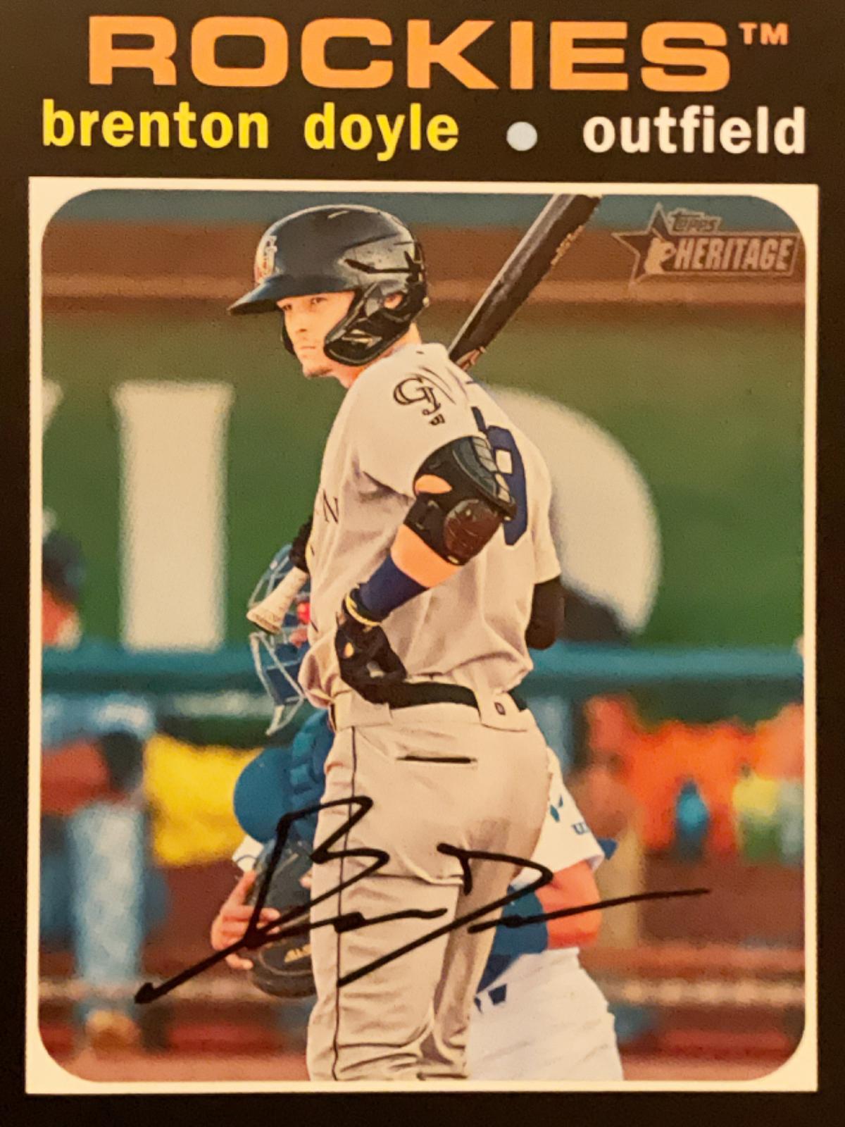 Brenton Doyle #7 Baseball Cards 2020 Topps Heritage Minor League