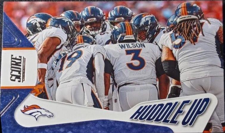 Denver Broncos #11 Football Cards 2023 Panini Score Huddle Up