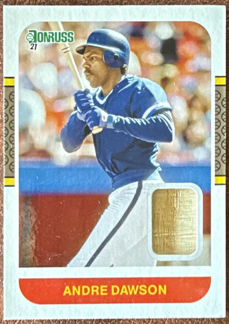 Andre Dawson #87M-AD 2021 Panini Donruss Retro 1987 Materials Baseball