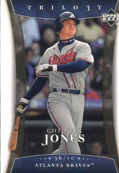 Chipper Jones #19 Baseball Cards 2005 Upper Deck Trilogy