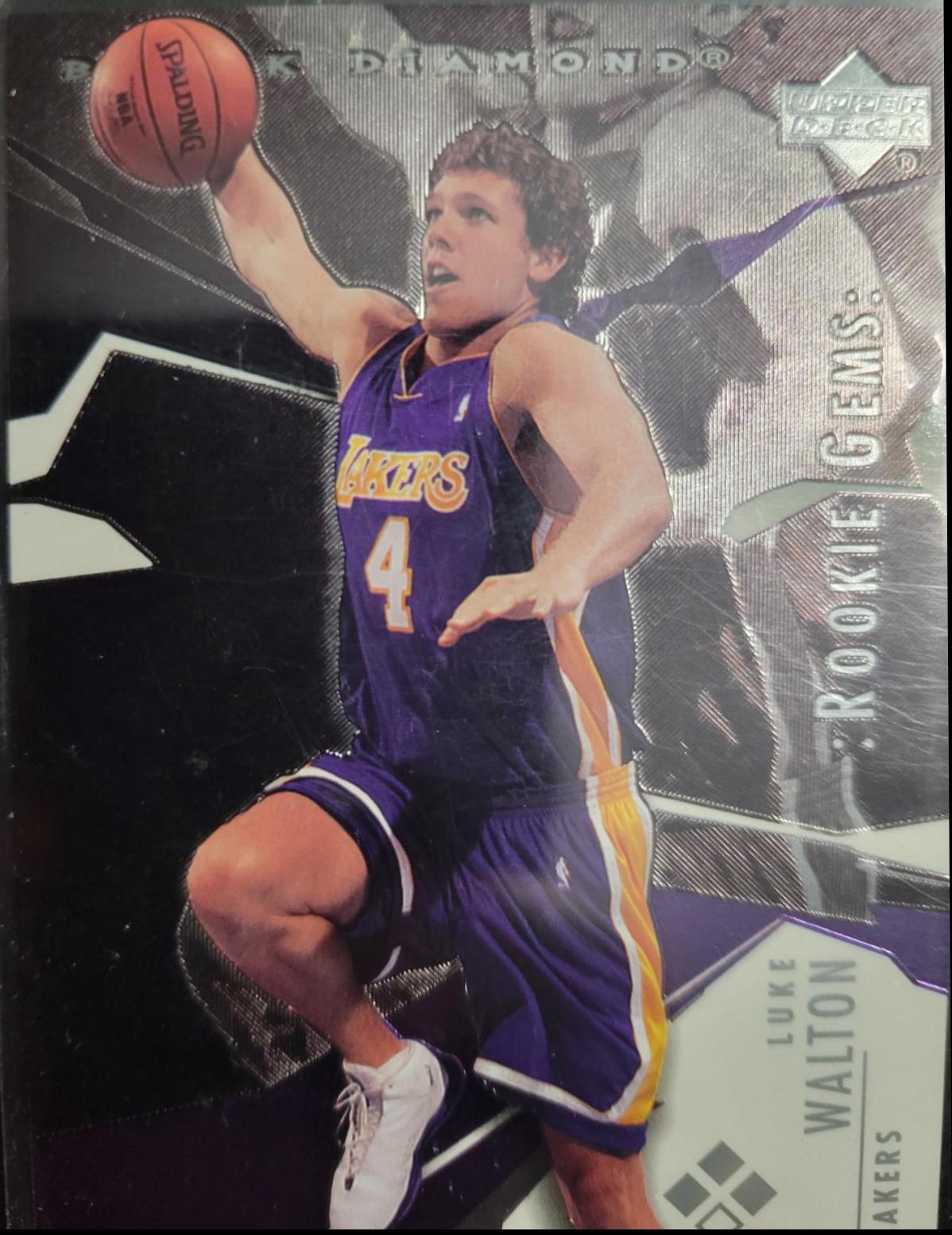 Luke Walton #168 Basketball Cards 2003 Upper Deck Black Diamond Rookie F/X