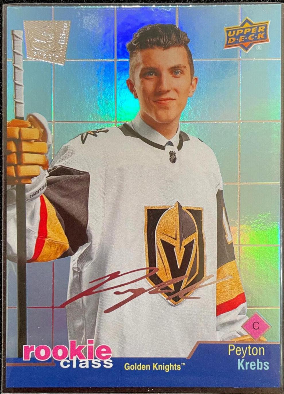 Peyton Krebs #RC-31 Hockey Cards 2020 Upper Deck Rookie Class Se