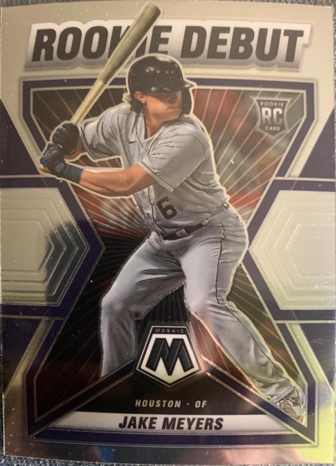 Jake Meyers #RD-13 Baseball Cards 2022 Panini Mosaic Rookie Debut