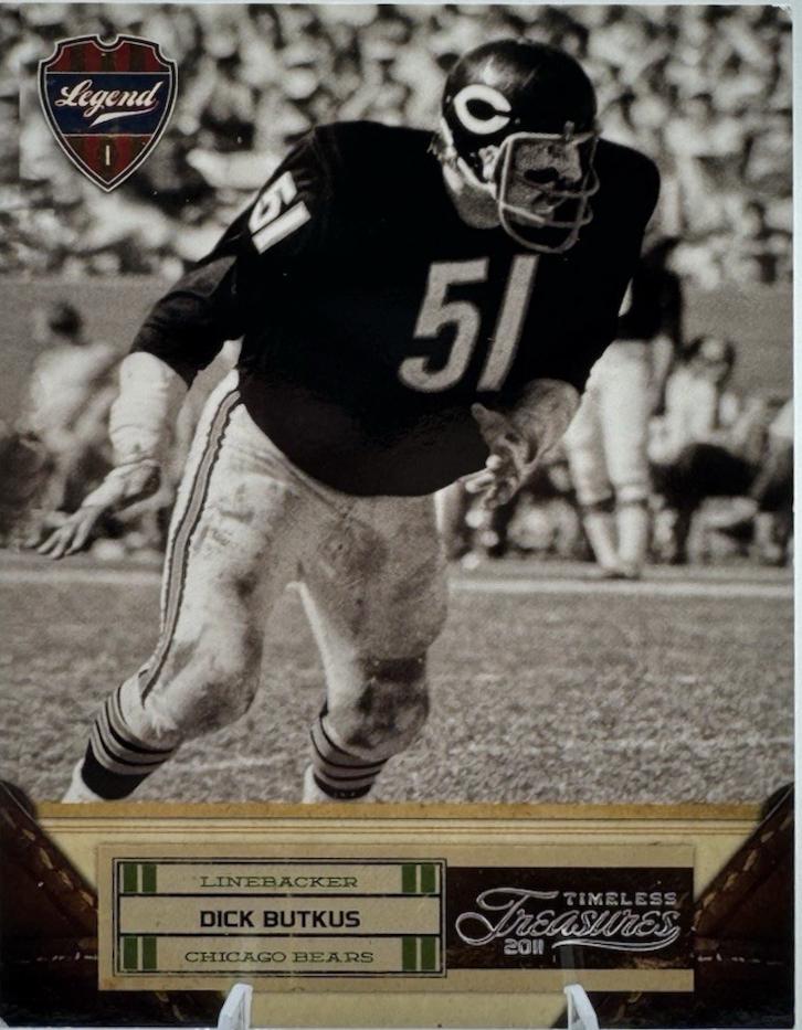 Dick Butkus #109 2011 Panini Timeless Treasures Football