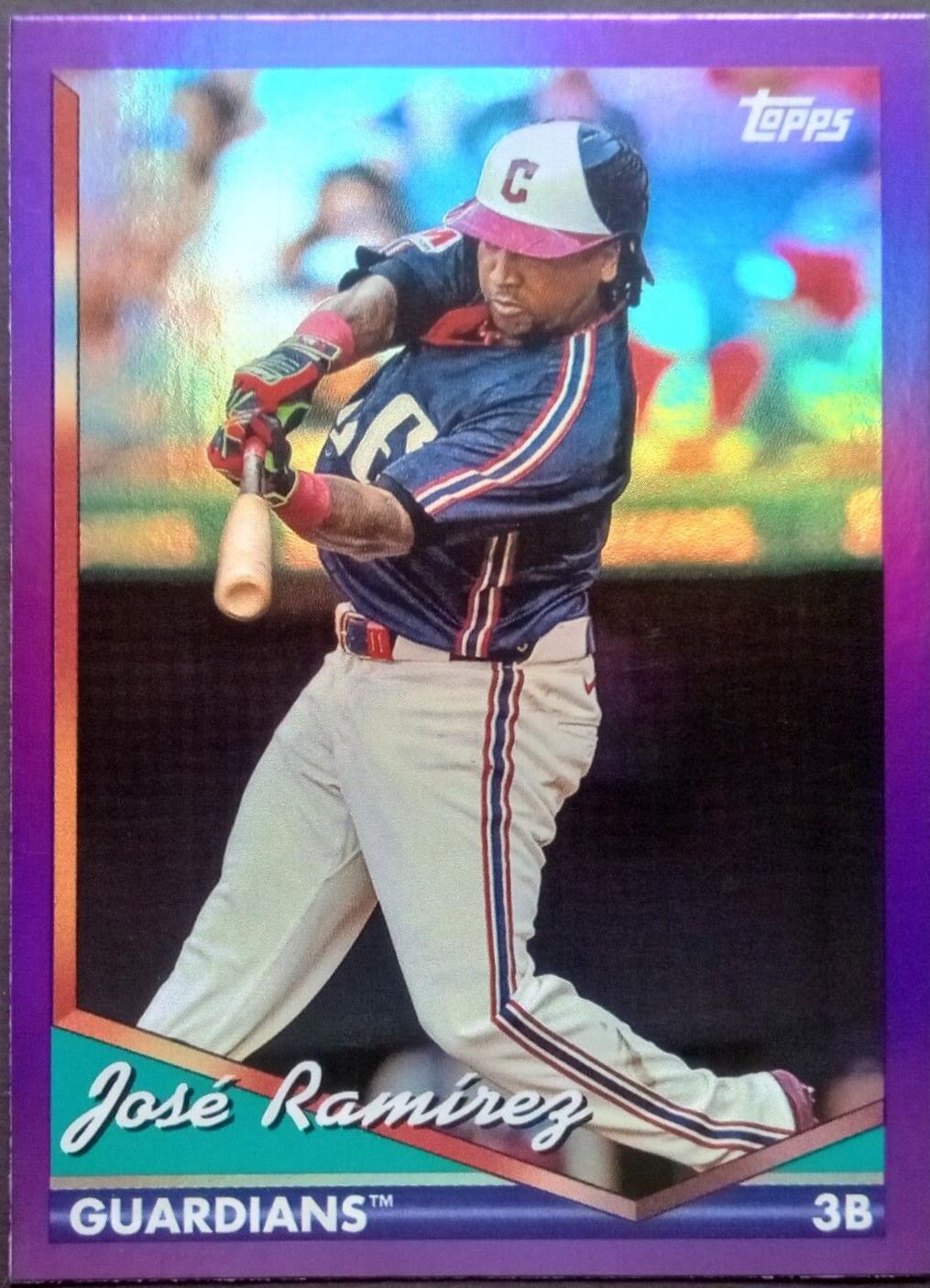 Jose Ramirez [Purple Foilboard] #286