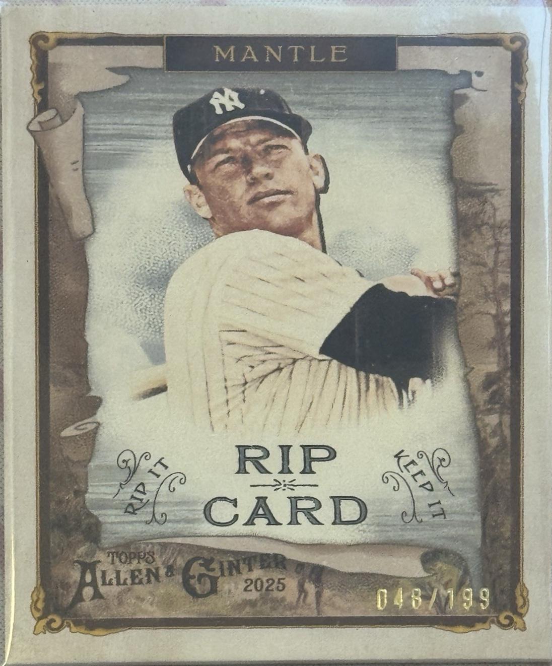 Mickey Mantle [Unripped] #RIP-31